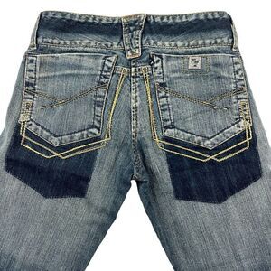 Vintage Gang-Rio Brazilian Women Jeans Washed Denim Capri 3/4 Pants US 2